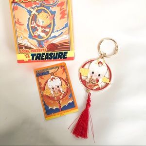 Pop Mart Loong The Treasure Pendant Keychain Precious Loong